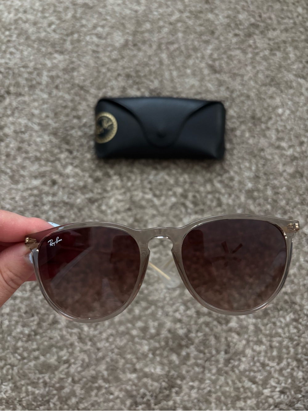 Ray-Ban Women's Brown Gradient Erika Polarized Sunglasses